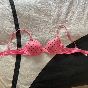 Victoria's Secret PINK Polka Dot T-Shirt Demi Bra